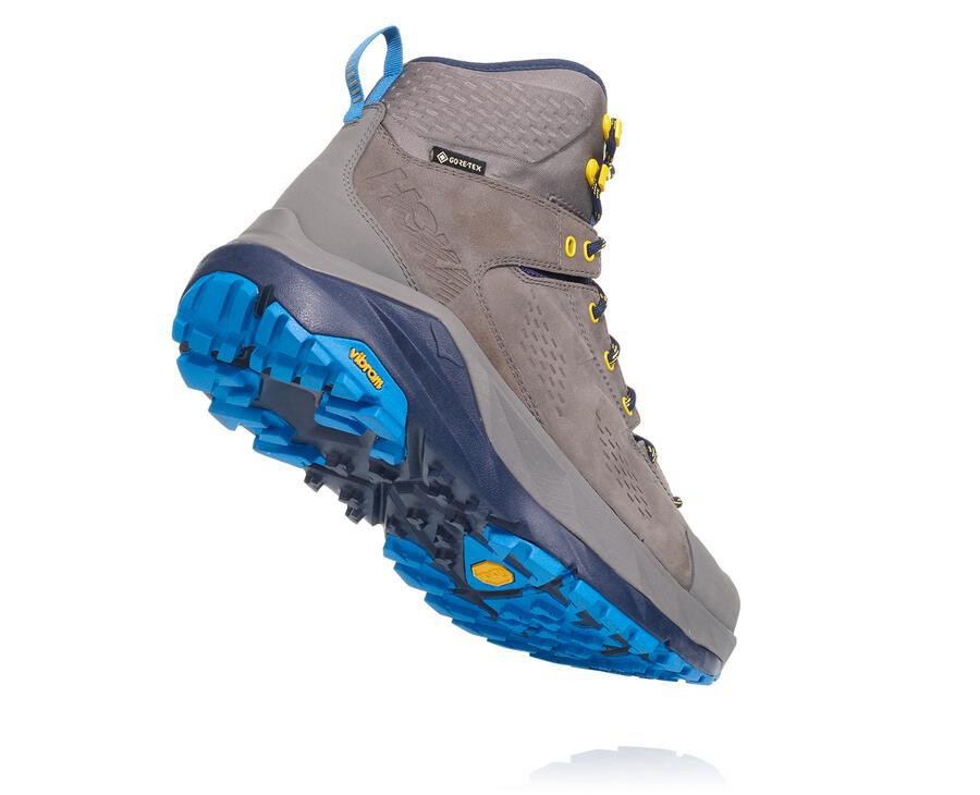 Chaussure Randonnée Hoka One One Kaha Gore-Tex Homme - Grise/Bleu - VSO-134986